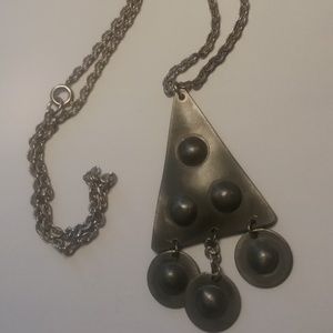 Vtg Handarbeide Rolf Buodd Pewter Pendant